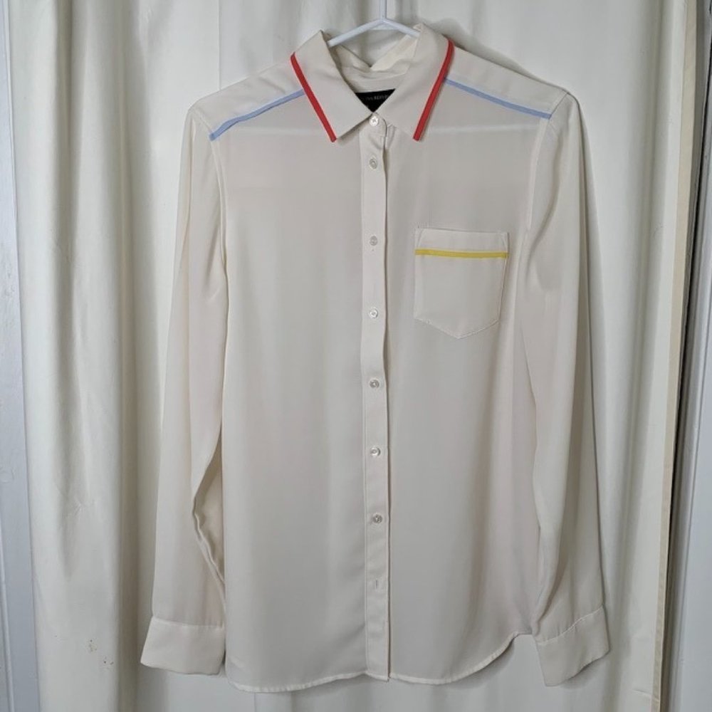 Banana Republic button down shirt with color accents